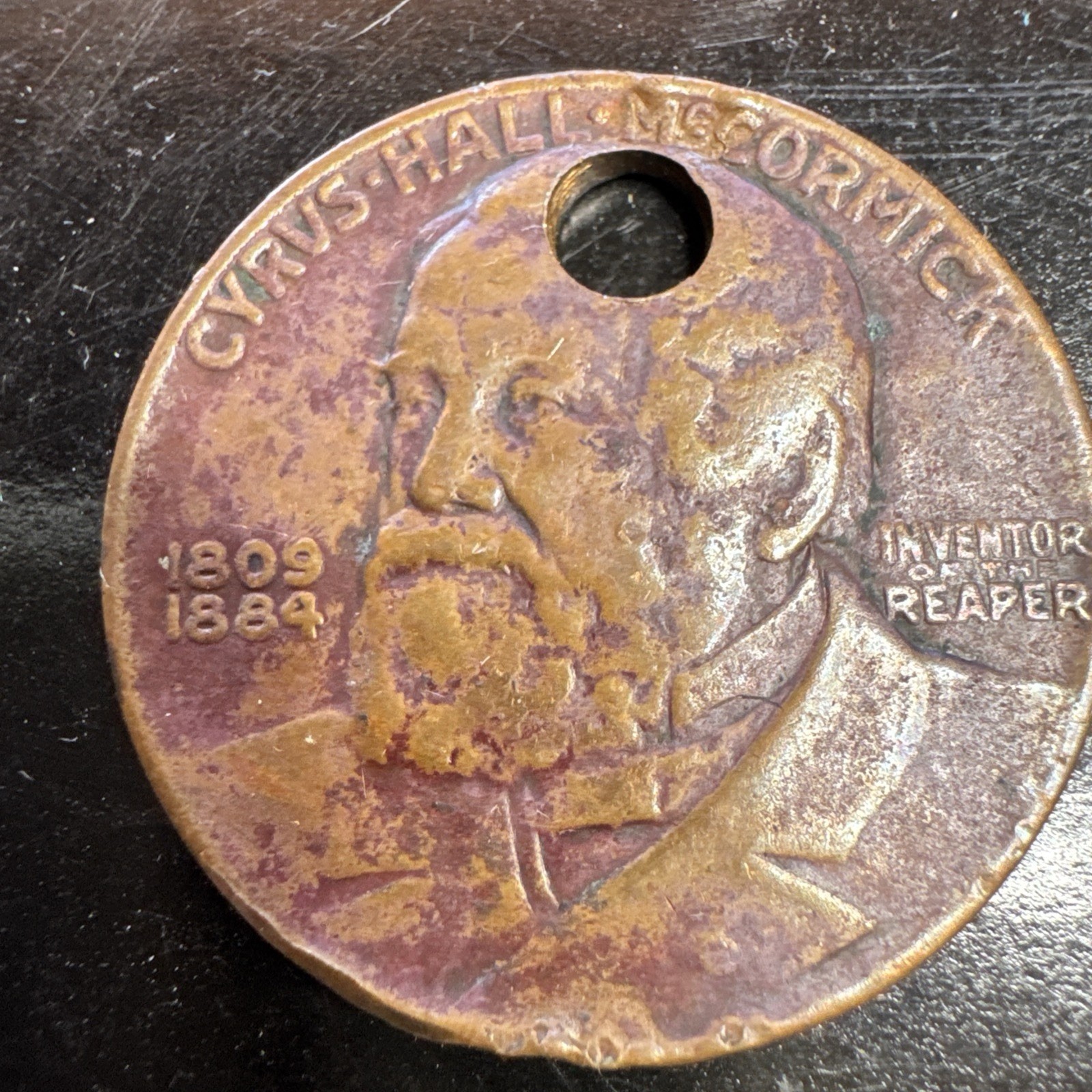 1931 International Harvester Co.  The Reaper Medal Cyrus Hall McCormick