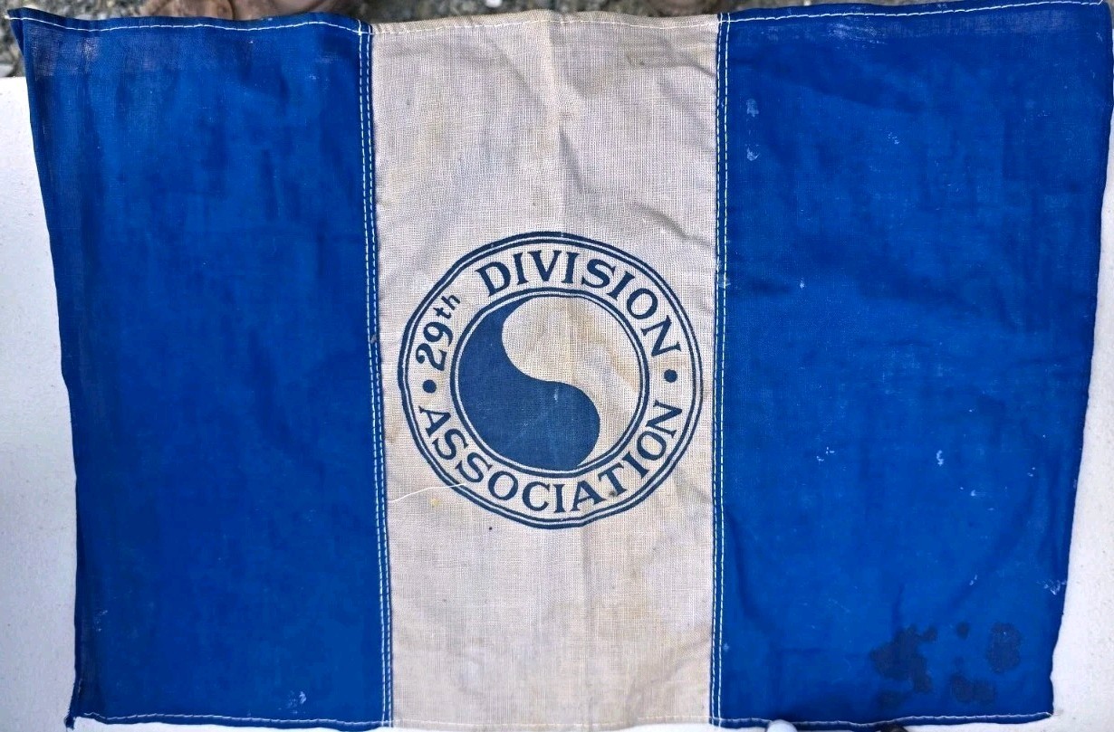rare ww2 29th division association flag 