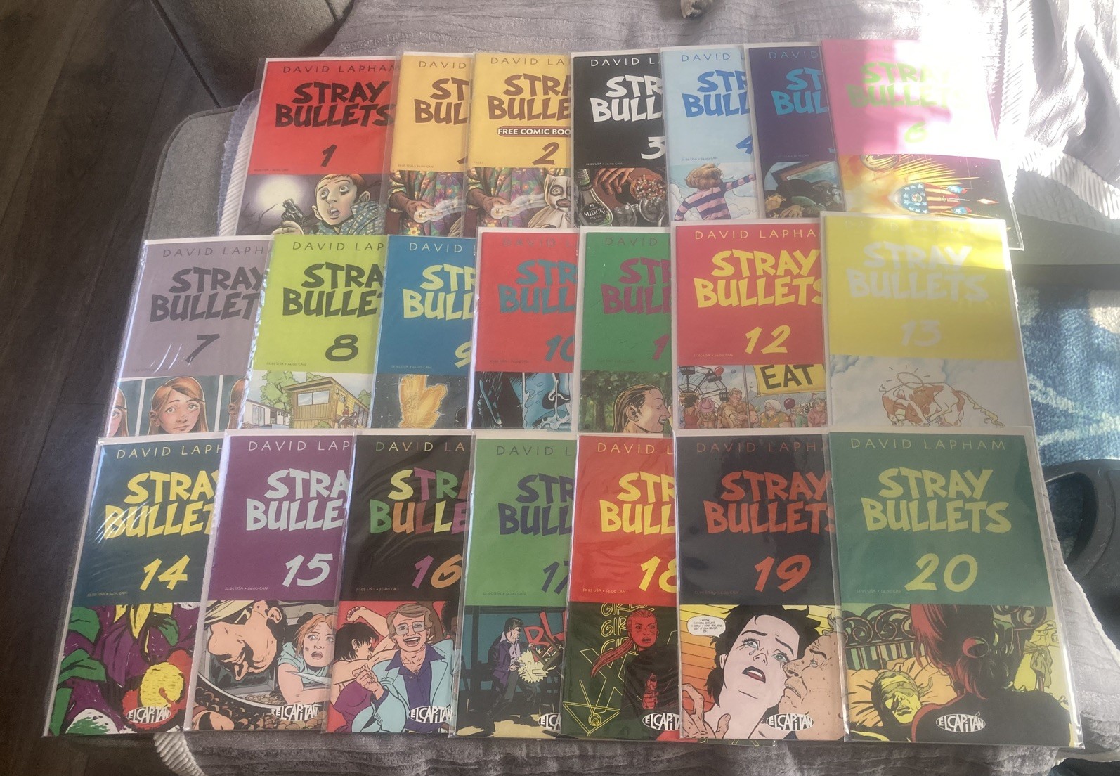 David Lapham's Stray Bullets 1-41, Killers #1-5, 7, 8, Sunshine Roses 7 issues