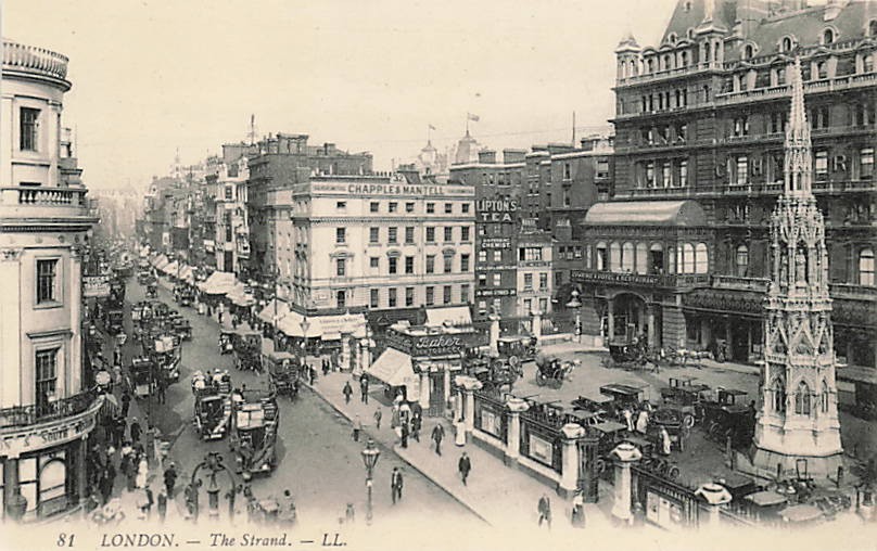 Postcard England: The Strand, London, DB