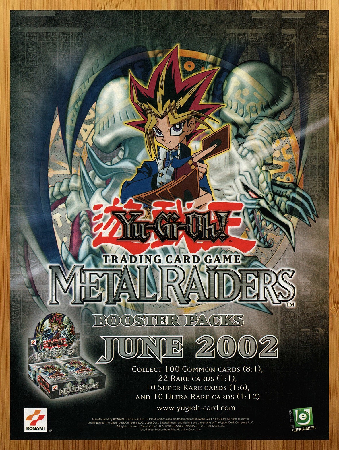 2002 Yu-Gi-Oh Metal Raiders Print Ad/Poster Official CCG TCG Card Game Art 00s