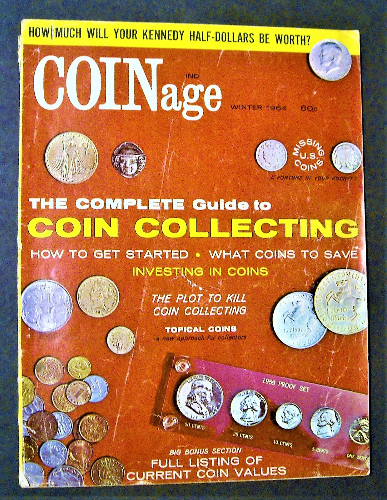 COINage MAGAZINE VOLUME 1 - NUMBER 1 - WINTER 1964 - FIRST ISSUE