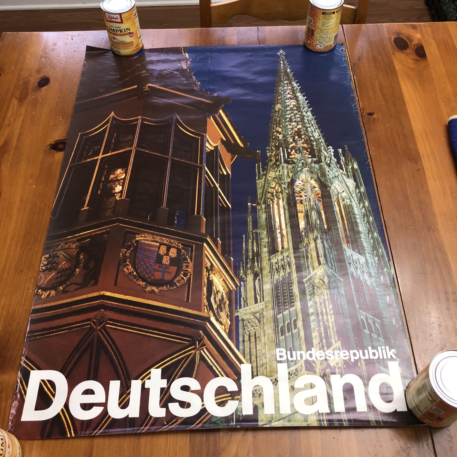 Vintage 1970's Deutschland Bundesrepublik Germany TRAVEL poster 23