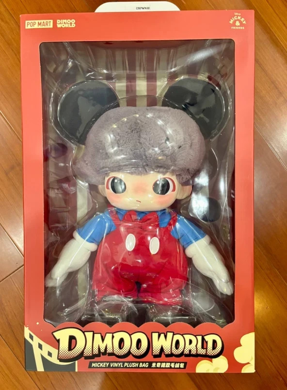 Official Authentic DIMOO WORLD × Disney Series Mickey Vinyl Plush Bag HOT