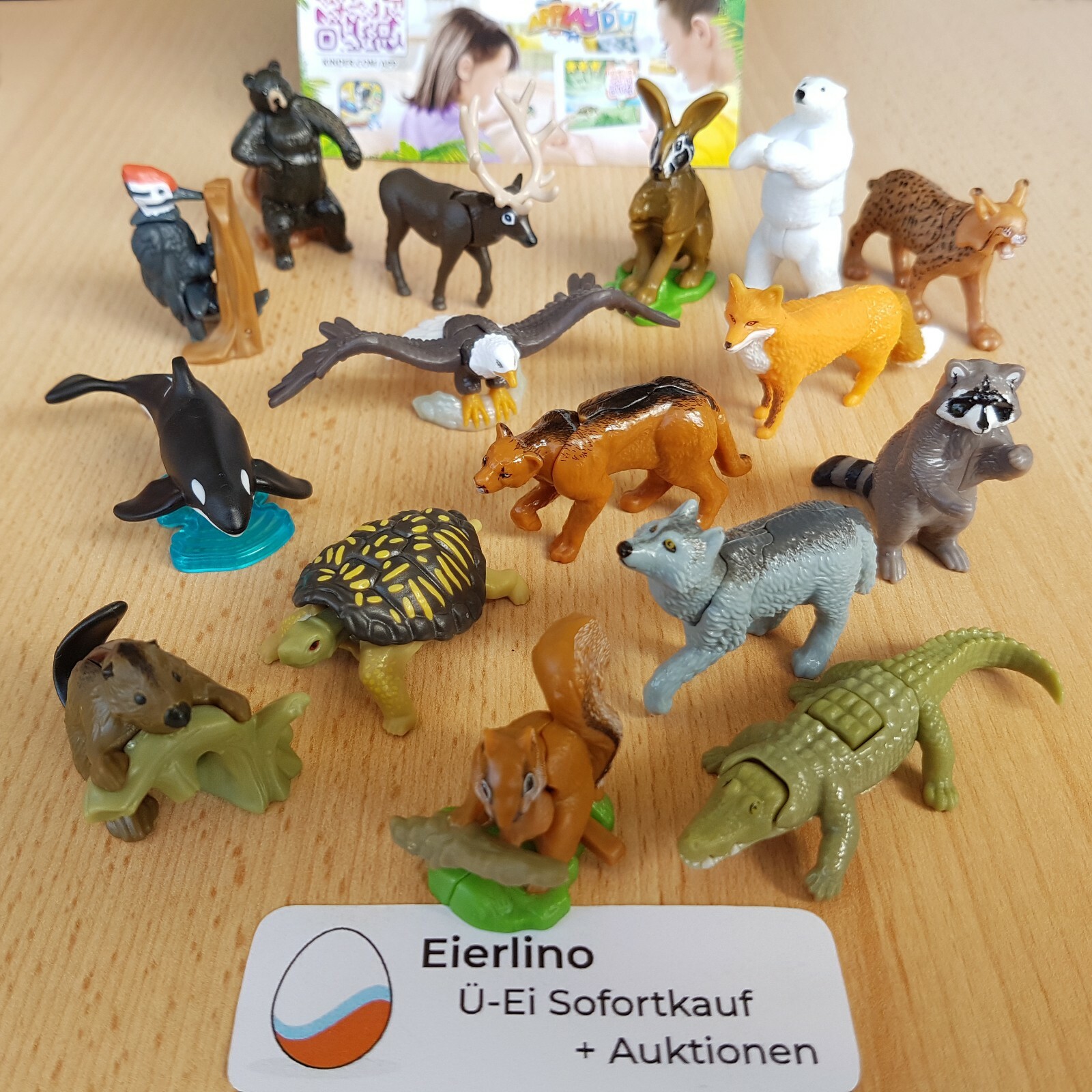 TOP KINDER SURPRISE SET Natoons Wildlife Animals of North-America 1.3