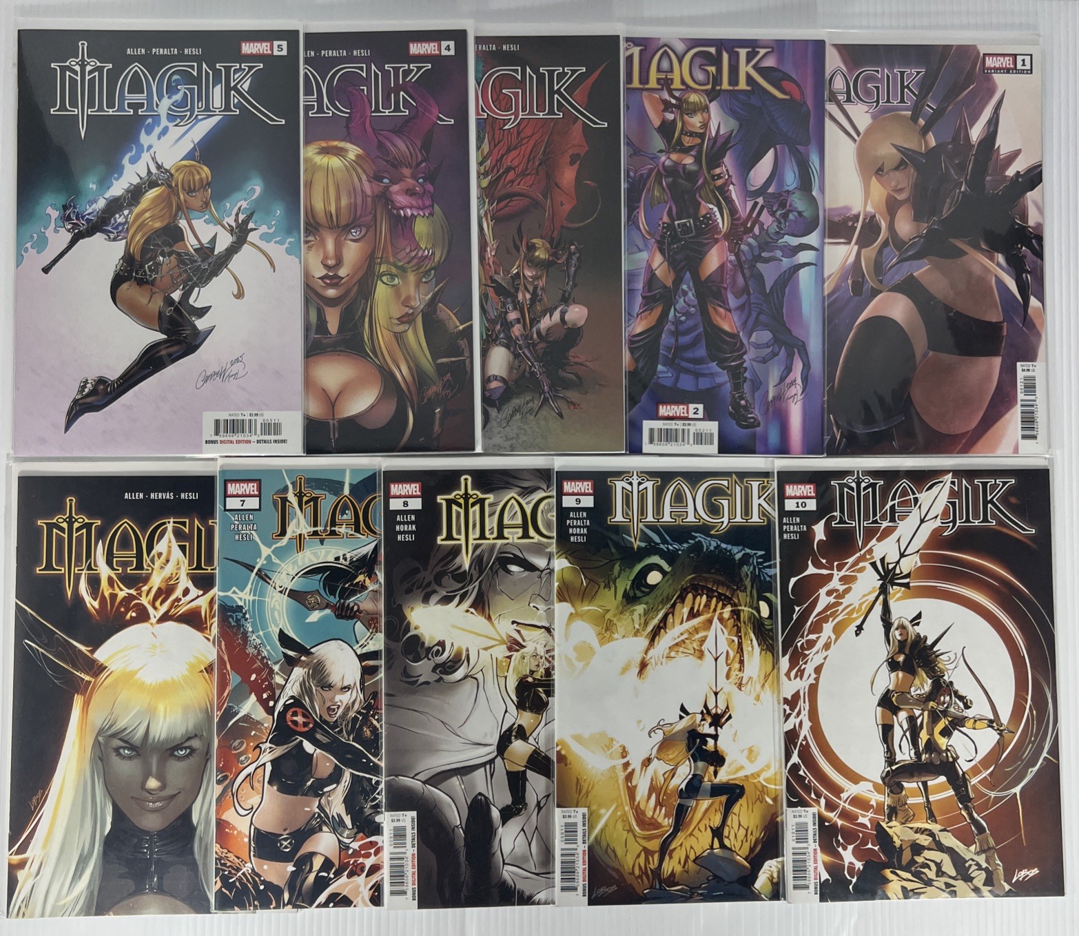 Magik #1-10 Complete Set Marvel 2025 NM Illyana Rasputin X-Men 1st Prints