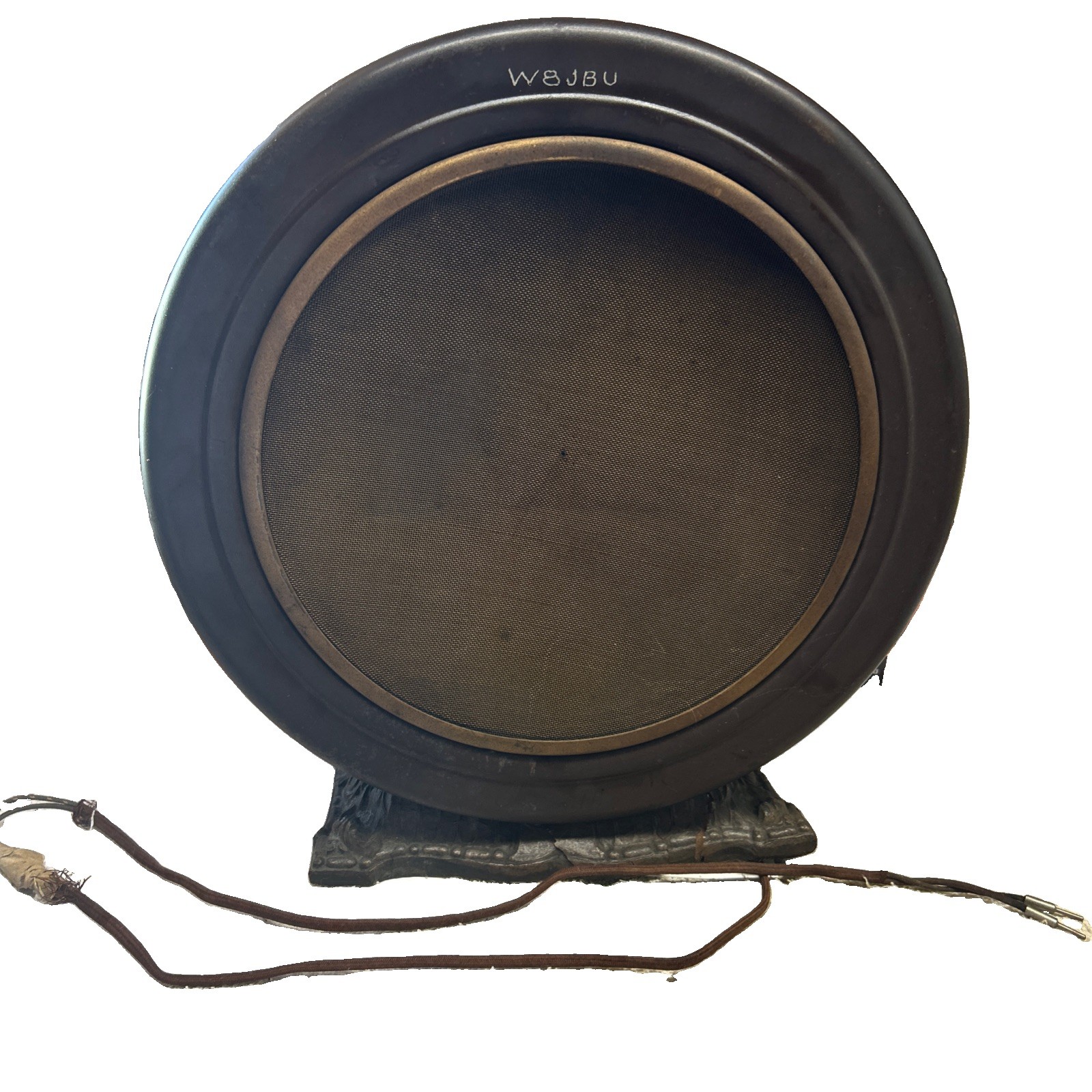 Antique Vintage NEWCOMBE HAWLEY Exterior Radio Speaker Drum