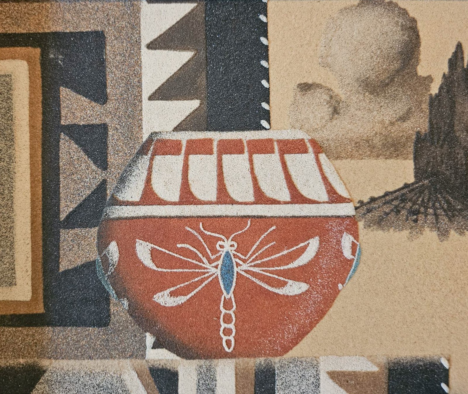 Vintage Navajo Sand Painting 