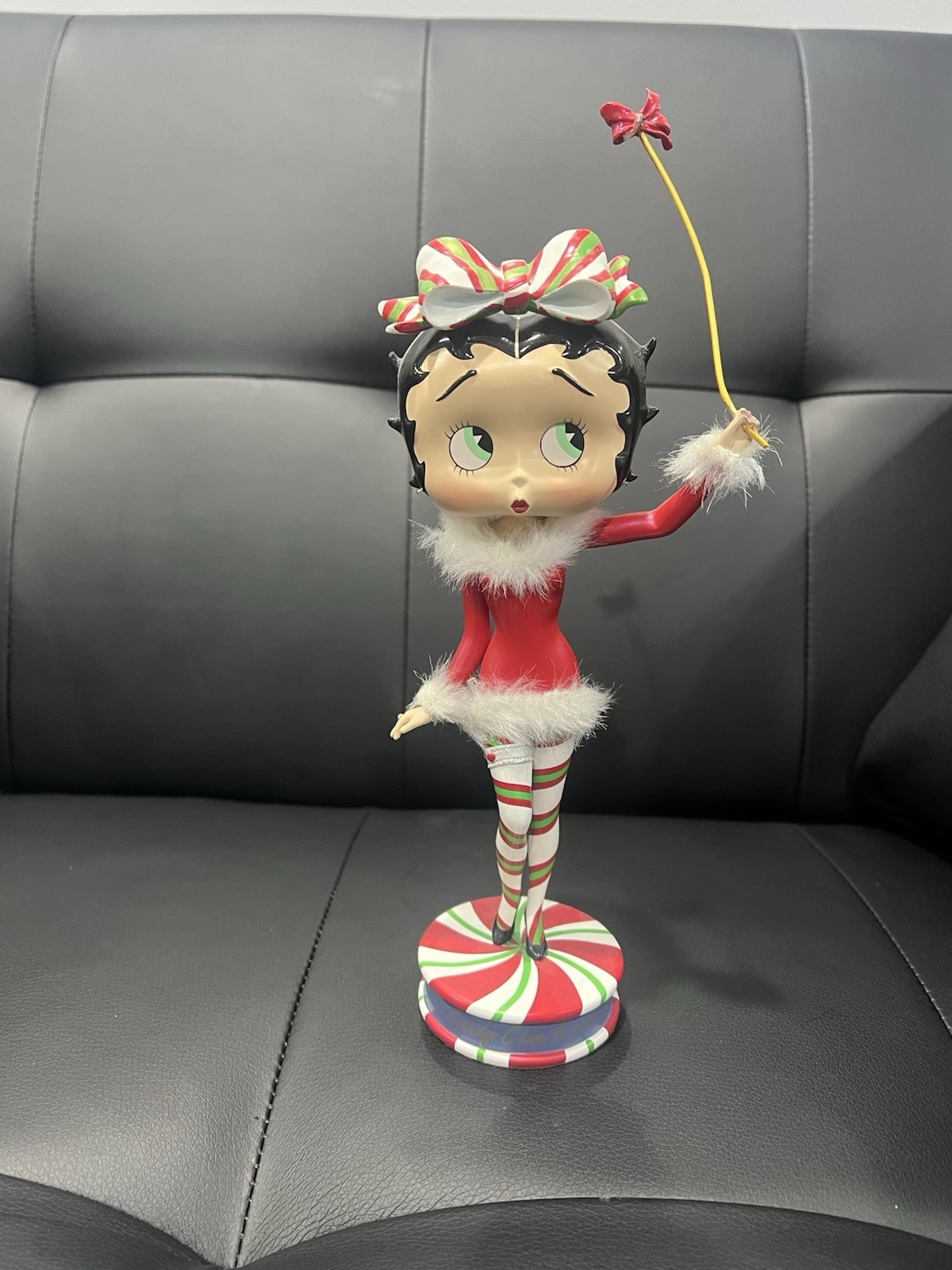 Rare Danbury Mint Betty Boop Candy Cane Kisses Figurine