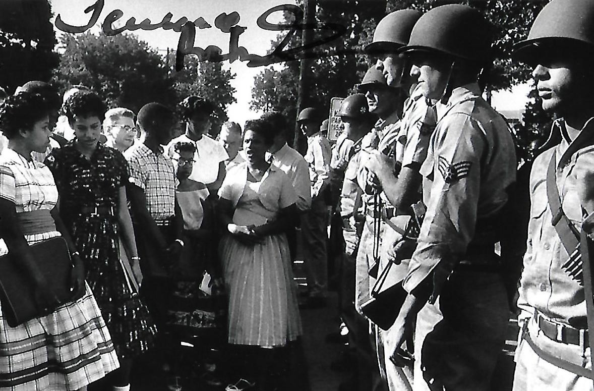Terrence Roberts signed 4x6 photo Little Rock Nine Civl Rights RARE COA LOOK