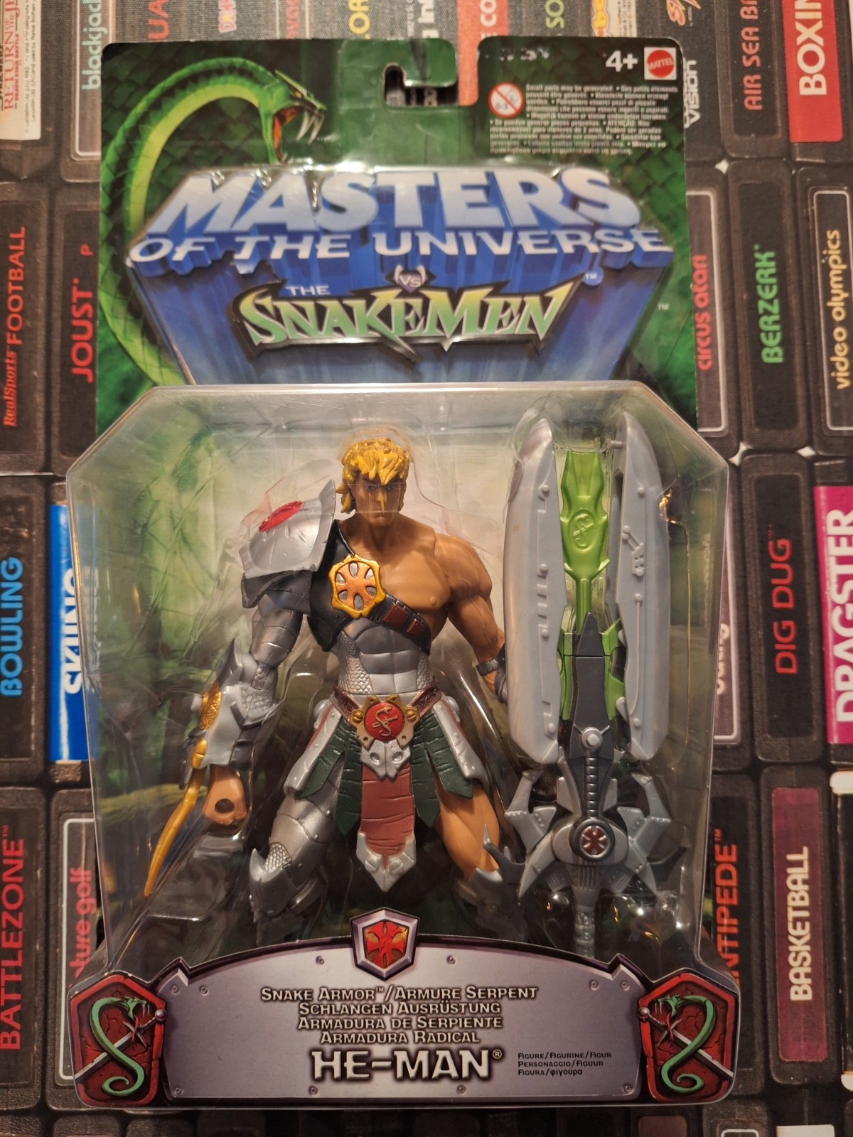 NEW 2003 SNAKE ARMOR HE-MAN Masters of the Universe Vs. Snake Men figure rare
