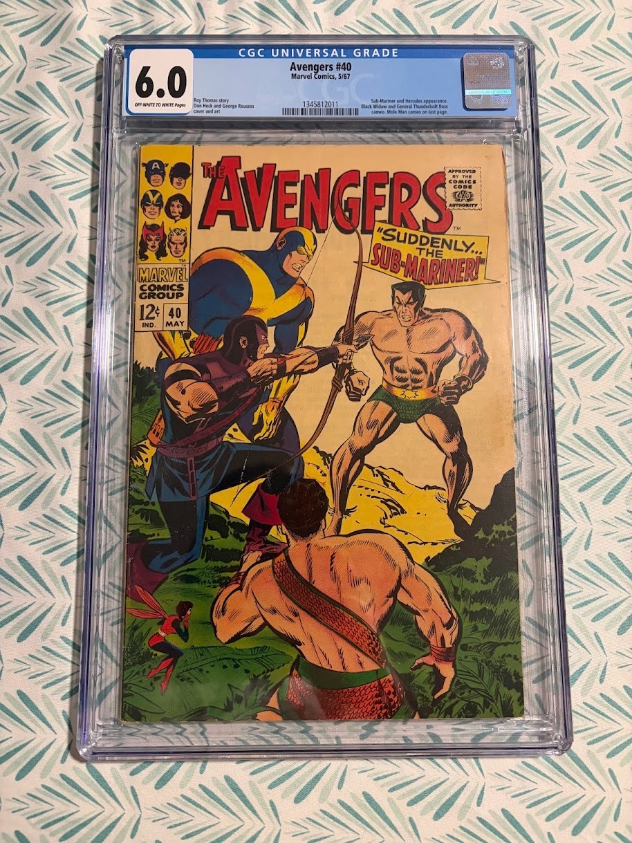 Avengers #40 Marvel 1967 Silver Age CGC 6.0