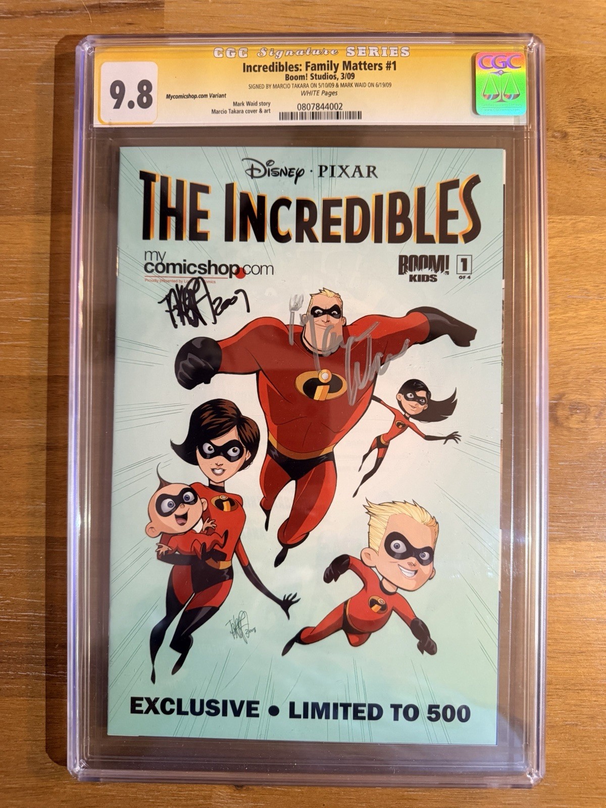 The Incredibles: Family Matters #1 • Variant • Double Signed • CGC 9.8 SS