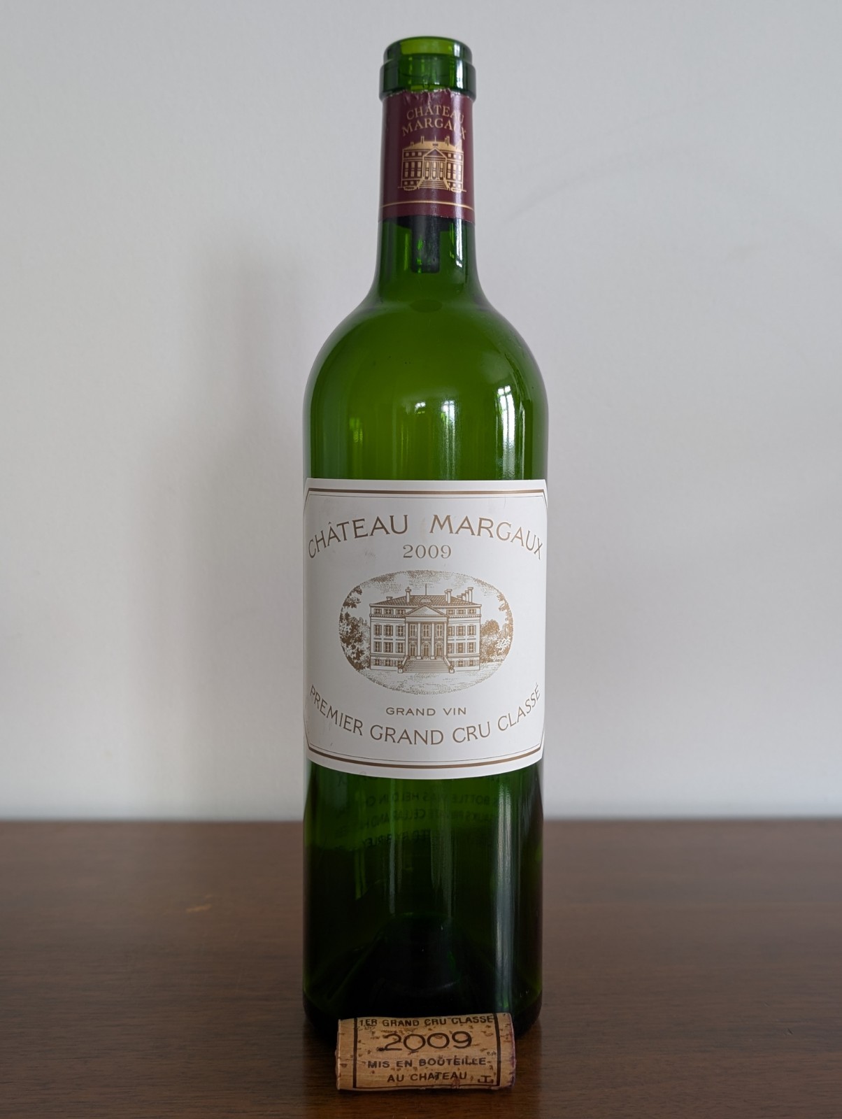 Château Margaux 2009 Empty Bottle Original Cork Bordeaux First Growth Rare