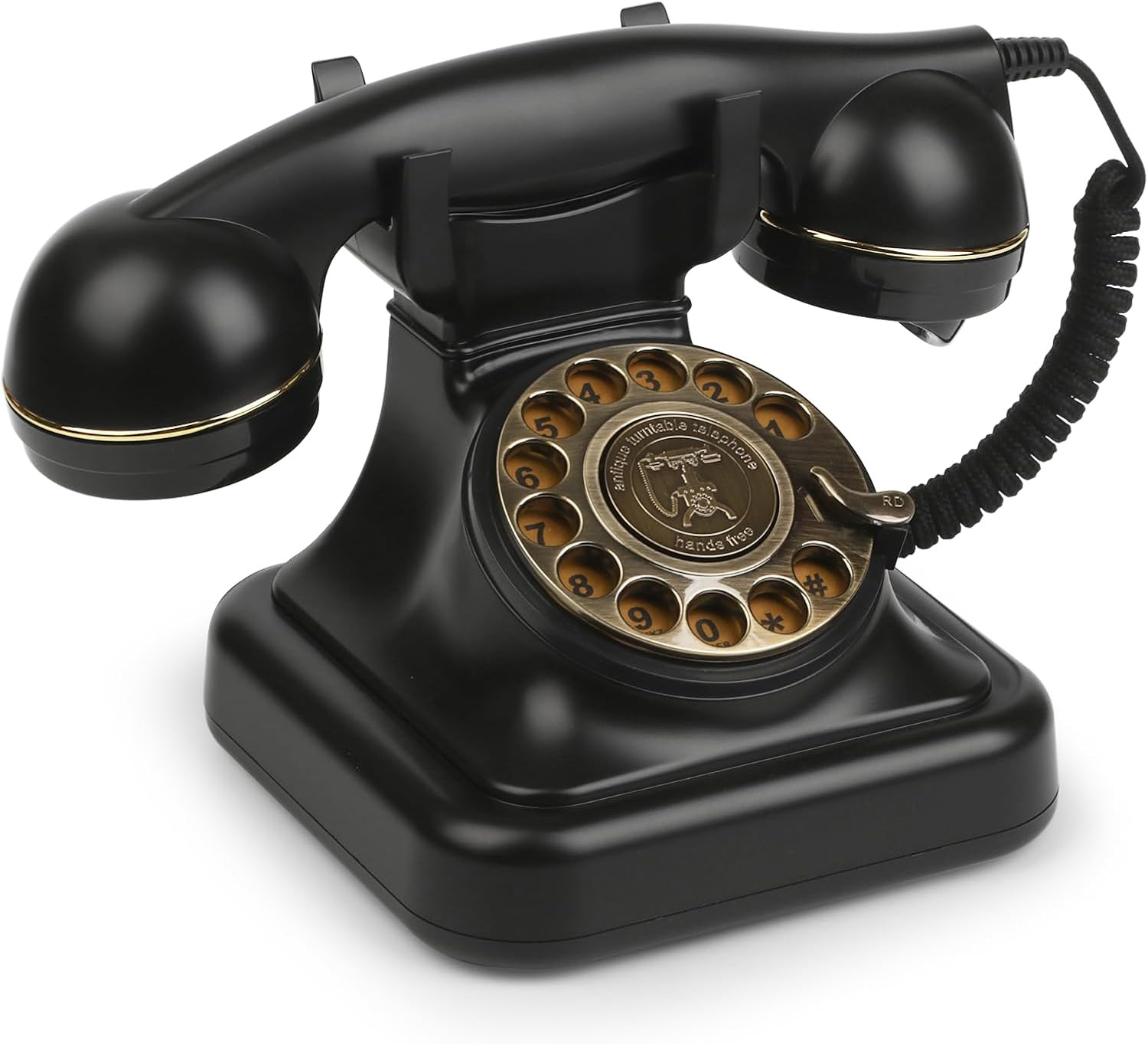 Retro Rotary Phones for Landline Classic Corded Desk Phone, Vintage Old Fashione