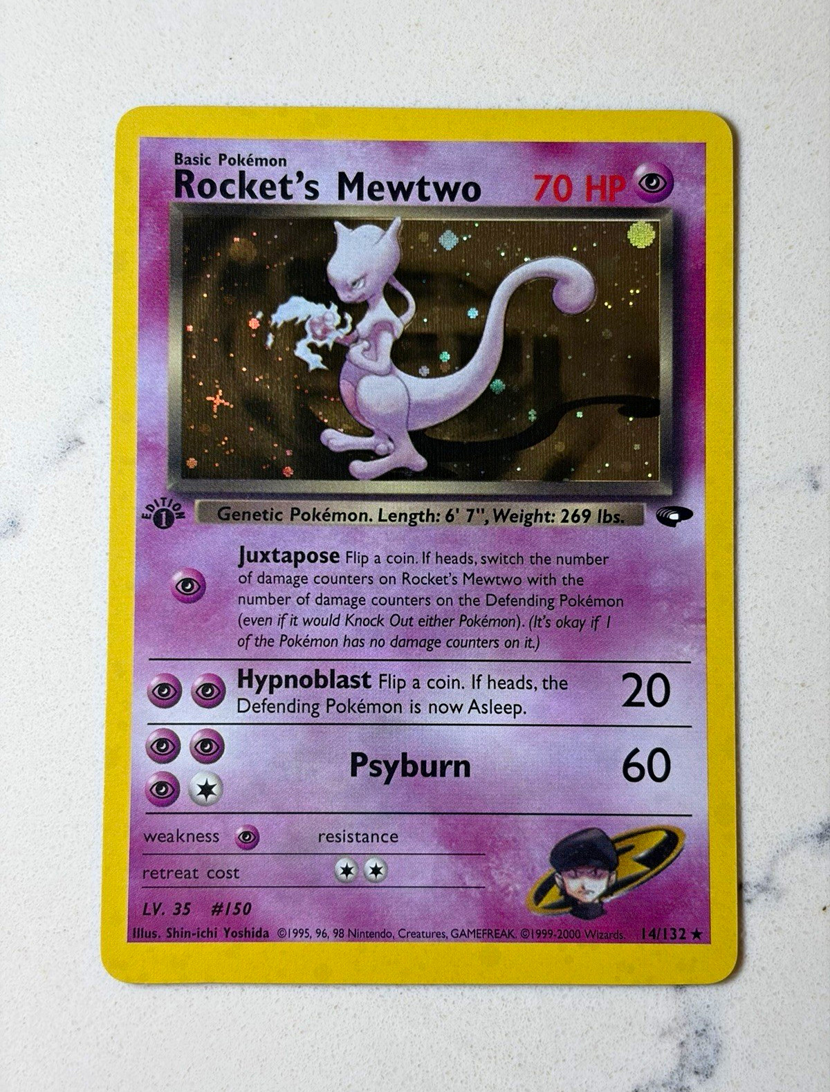 Pokemon Rocket's Mewtwo 008/009 Best of Reverse Holo Promo 70 HP English NM