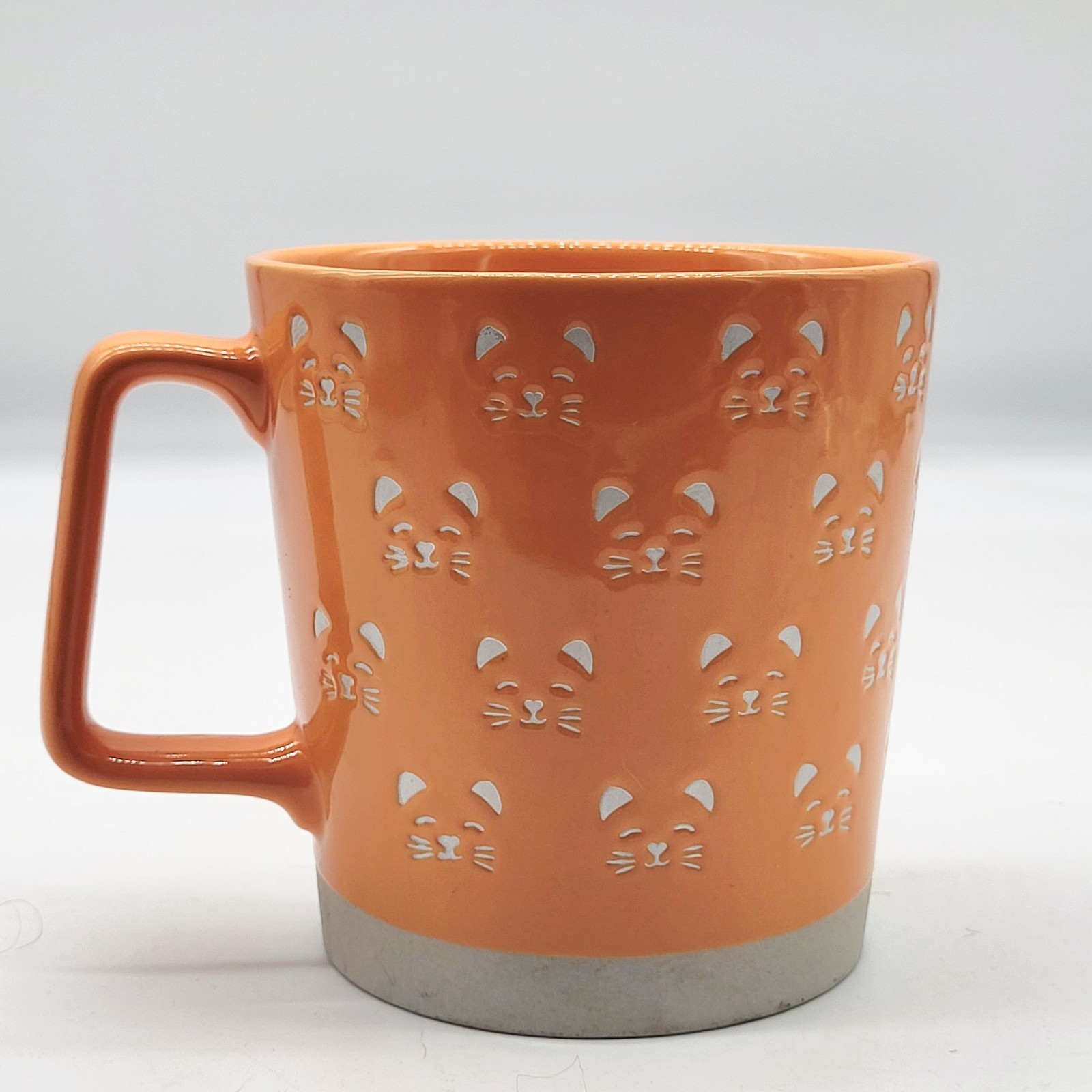 10 Strawberry Street Oversized Orange Cat Stoneware Mug Heavy Large Coffee Cup