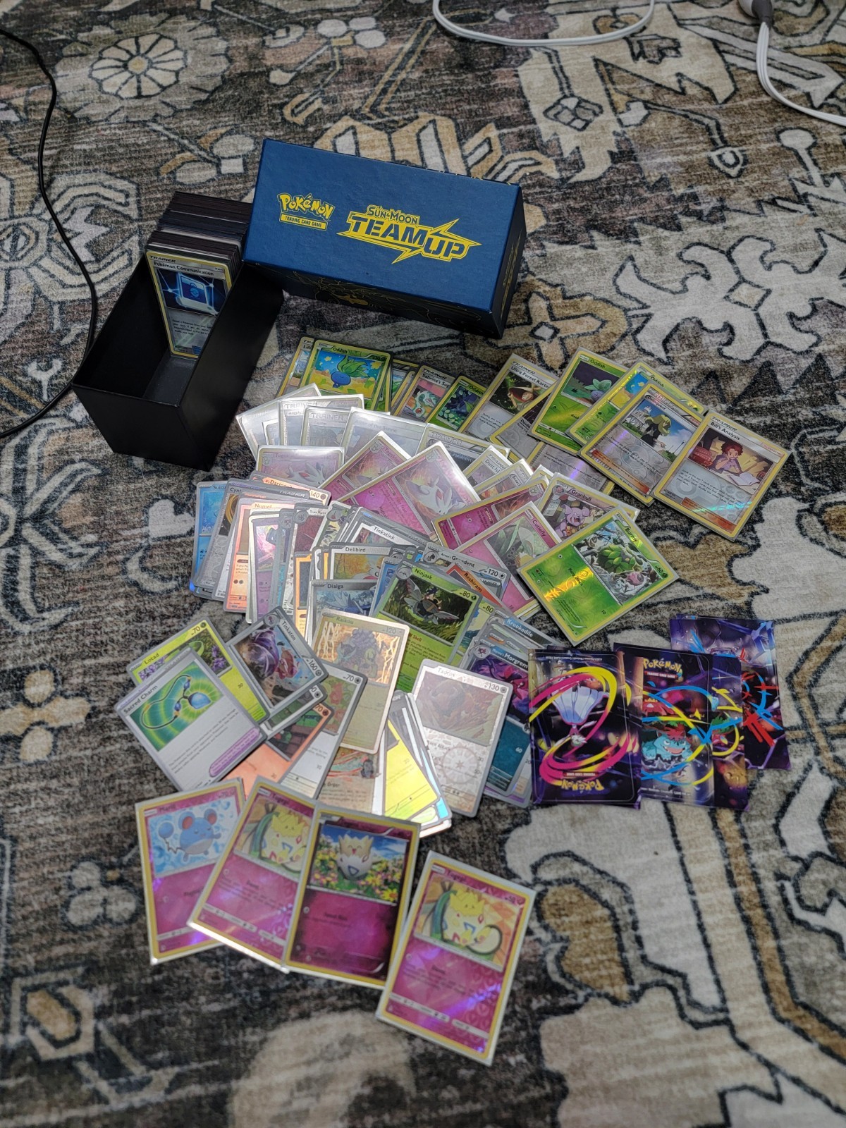 BULK Pokémon Sun & Moon TEAM UP ETB Box ONLY Holo & Reverse READ DESCRIPTION 