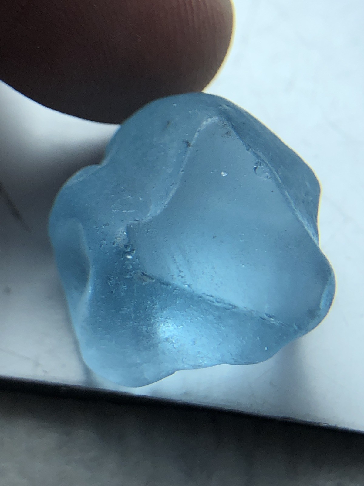 Natural Sky Blue Topaz Rough 28.80 Ct Africa Facet Grade Radiated Stone