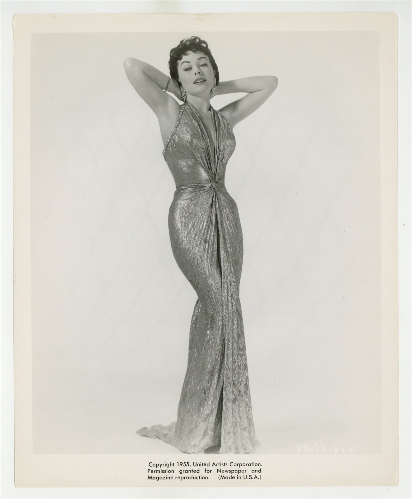 Jeanne Crain 1955 Spectacular Glamor Portrait 8x10 Original Photo Elegant J10717