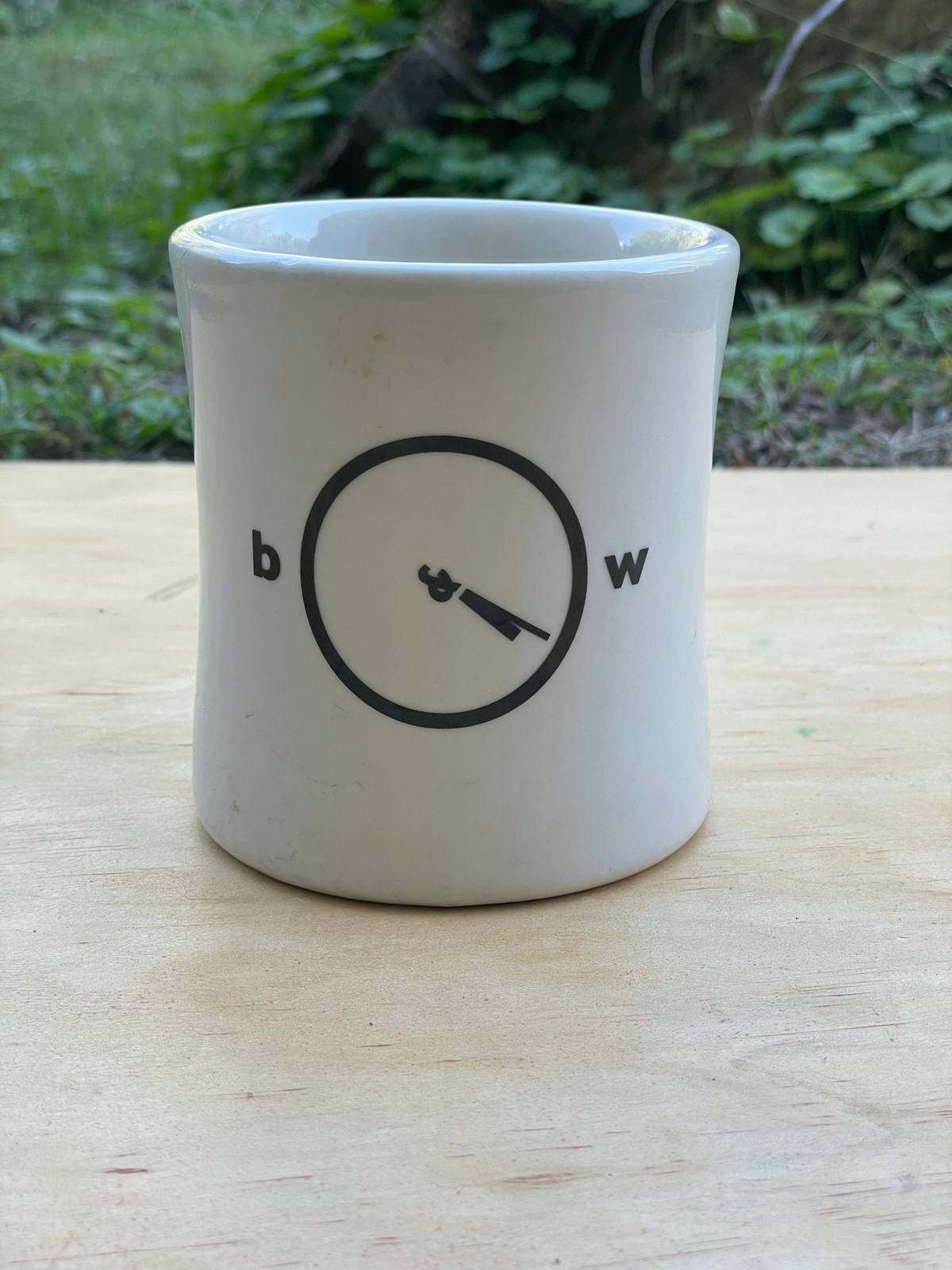 Black & White Coffee Roasters B&W Diner Mug Westford China Coffee Cup NC