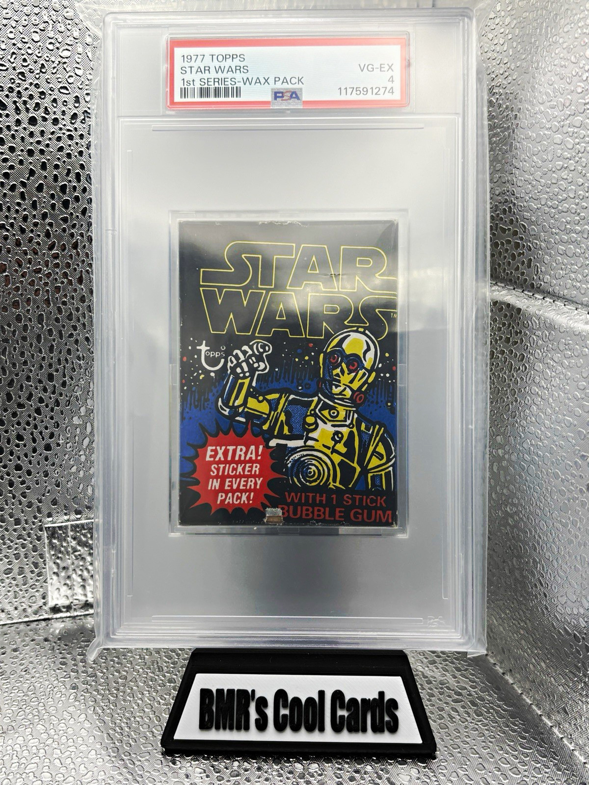 Topps 1977 Star Wars Factory Sealed Pack PSA 4 (Luke Skywalker Rookie?) = FC-017