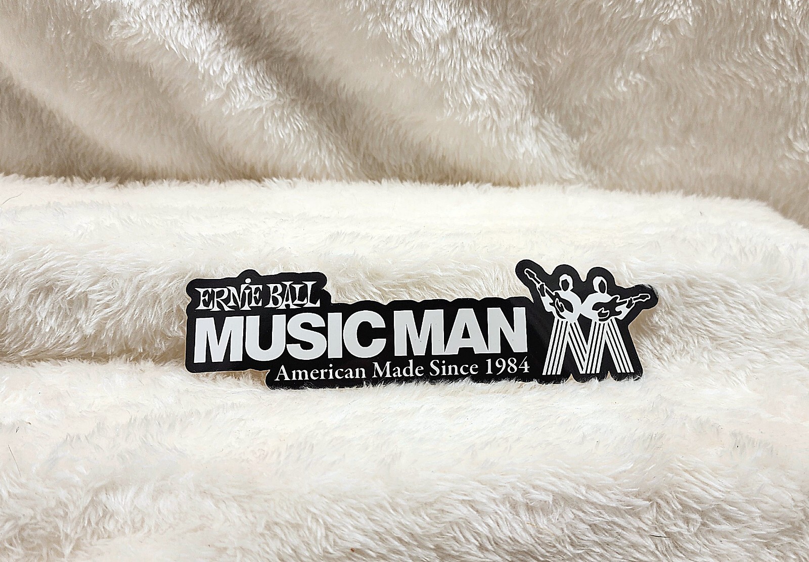 Ernie Ball Music Man White & Black Sticker