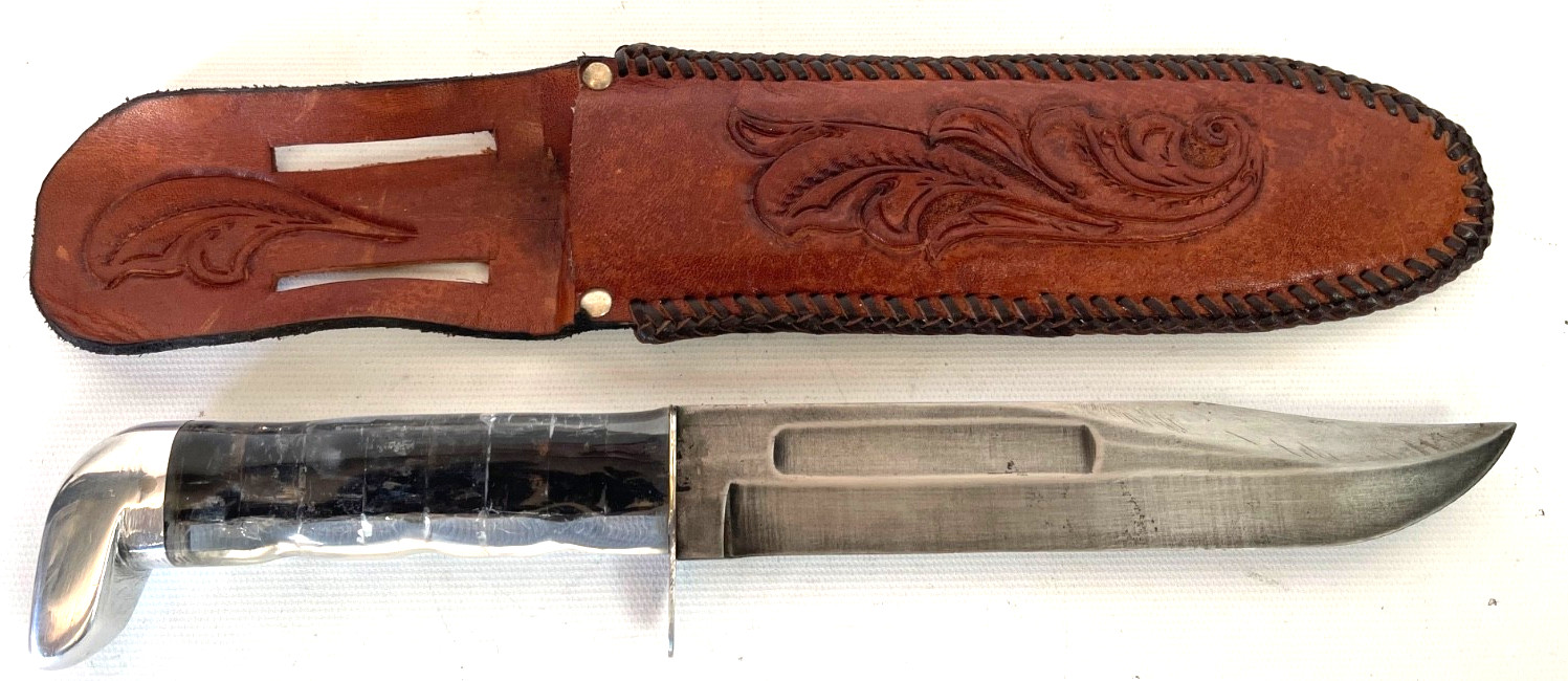 Rare Vintage WWII Theater Made Mark 2 Kabar Style Trench Knife 7