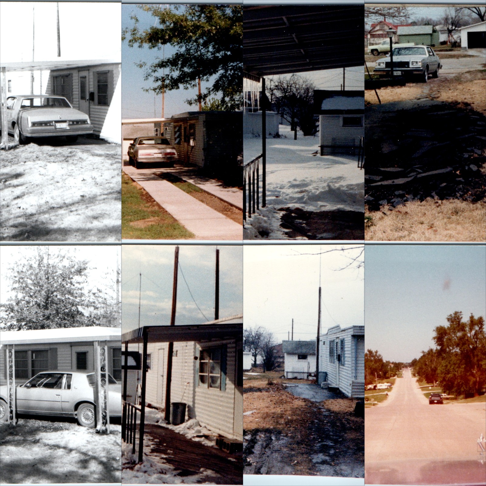 x8 LOT c1984 Tecumseh, NE Mobile Home Carport Monte Carlo Snapshot Photos Street