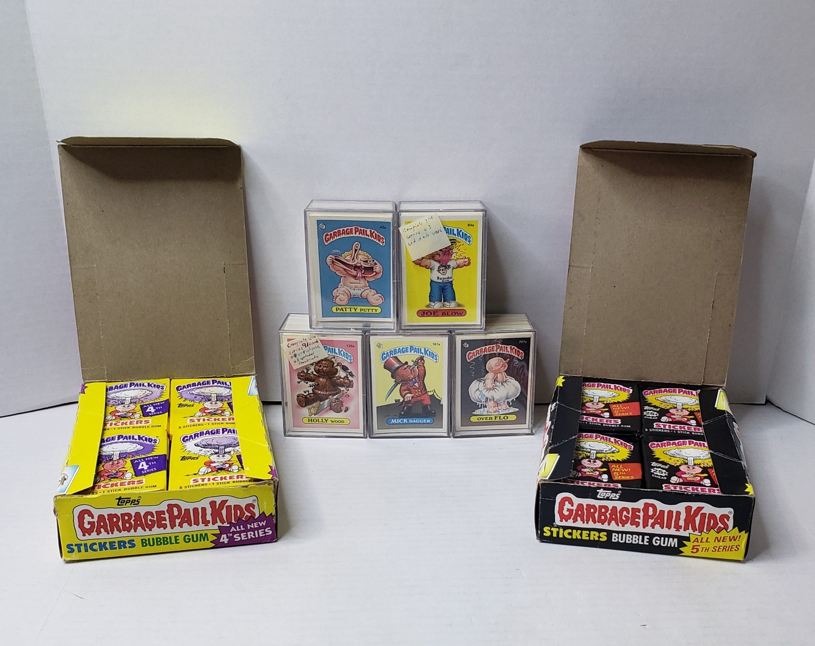 1985 1986 Garbage Pail Kids OS2-OS6 Master Set Mega Collection Boxes Wrappers
