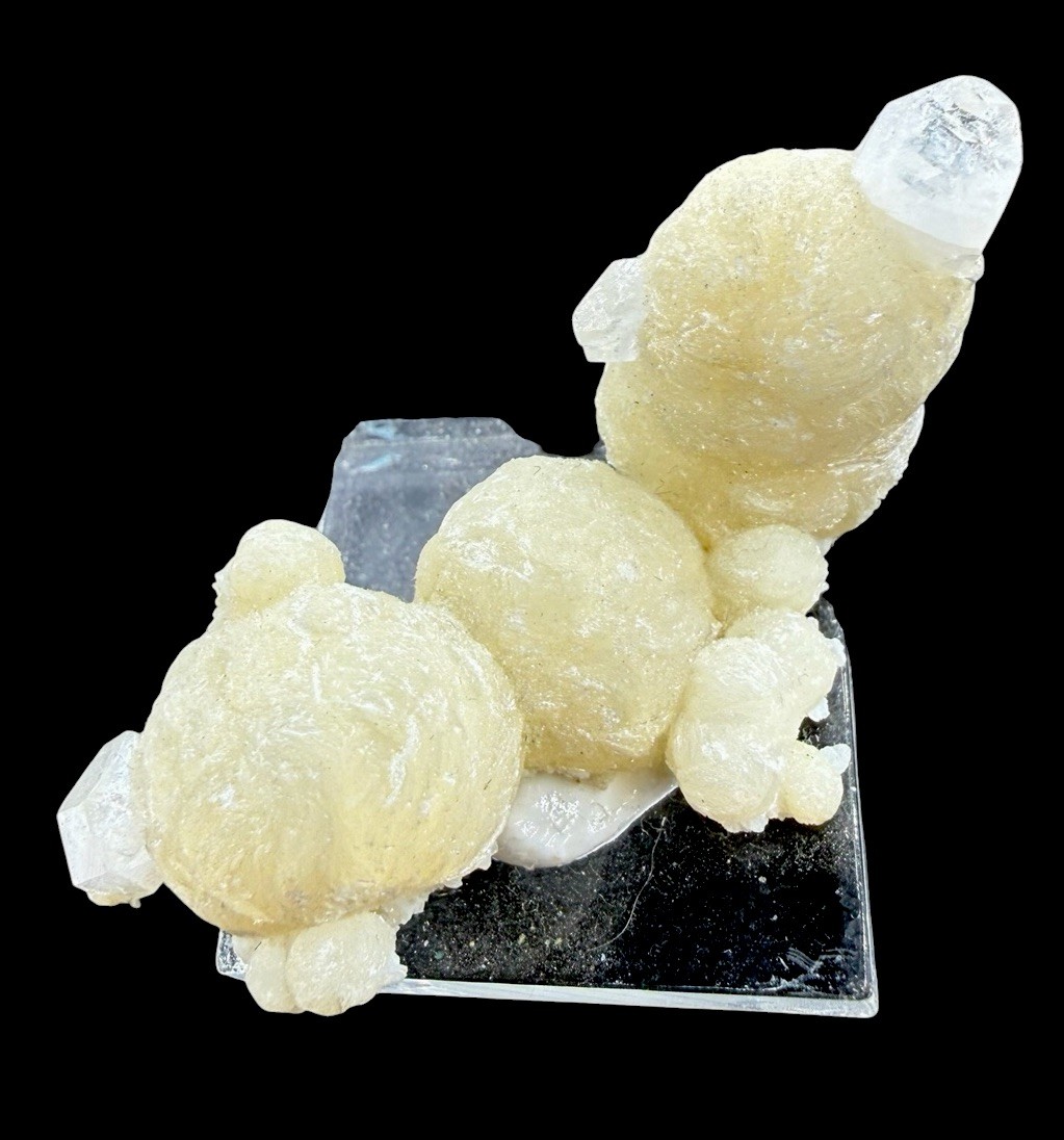 Gyrolite & Fluorapophyllite Crystals : Malad Quarry . Maharashtra , India 🇮🇳