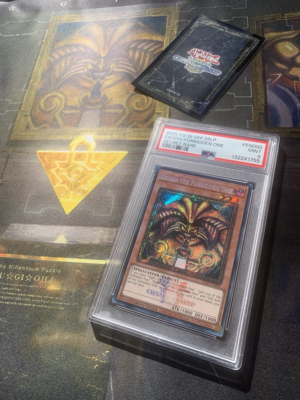Exodia The Forbidden One PSA 9 Secret Rare 25LP