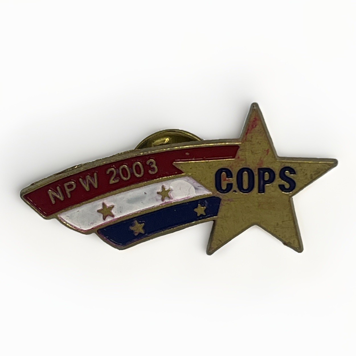 COPS Concerns Of Police Survivors Law Enforcement Enamel Lapel Hat Pin Pinback