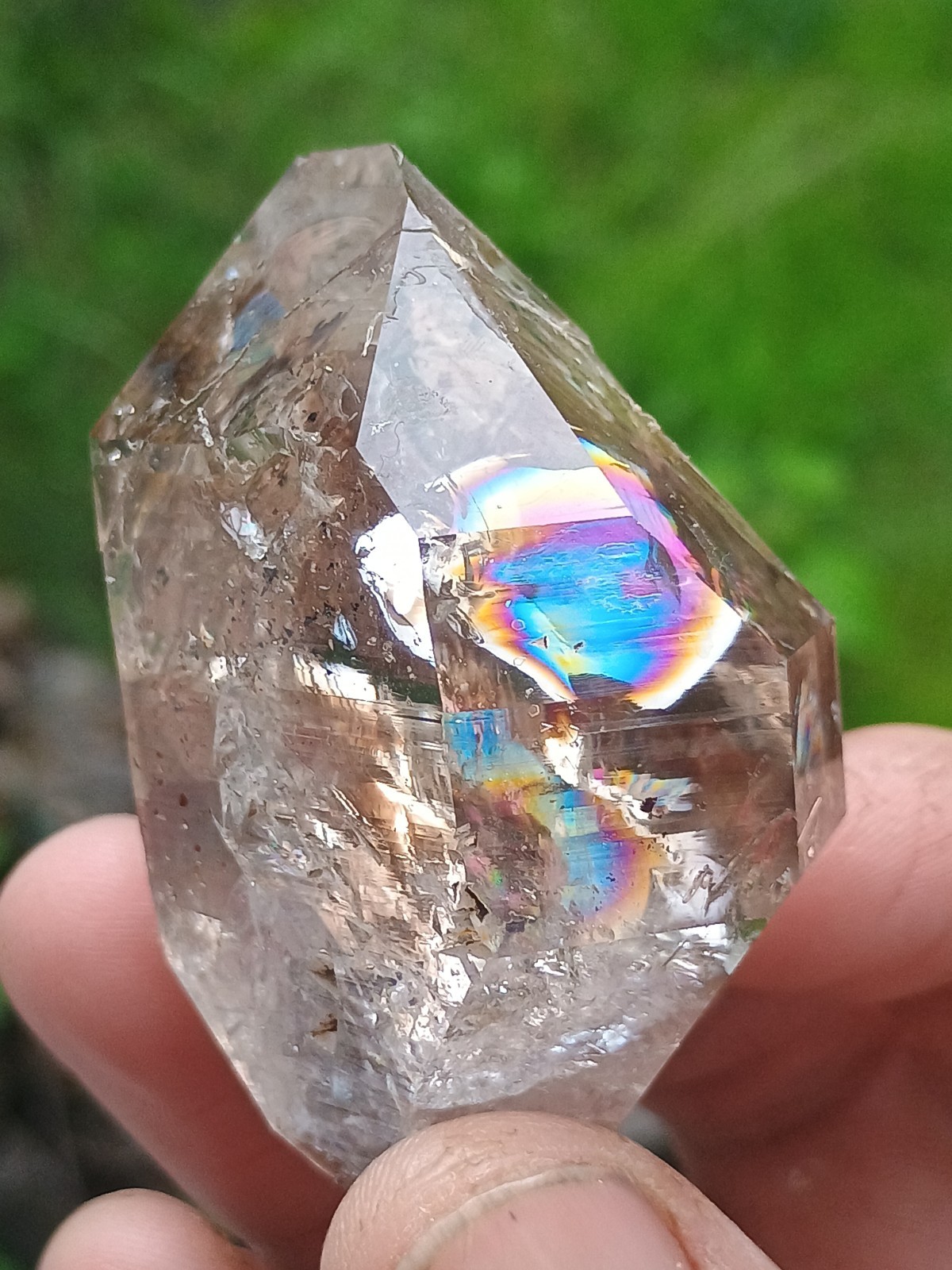  Large  Gemmy Herkimer 💎  With 🌈 😍😍🌈 Miner Direct From NY ❤️