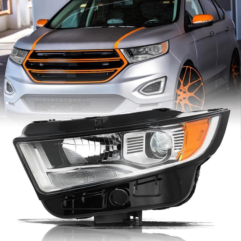 OEM Halogen Headlight Assembly Fit for 2015 2016 2017 2018 Ford Edge