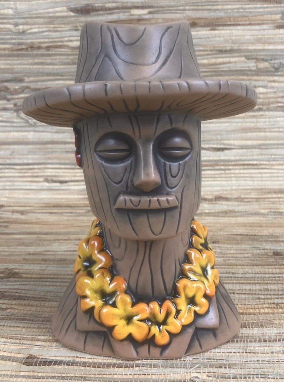 Don The Beachcomber Tiki Mug Wooden Caricature DTB 7\