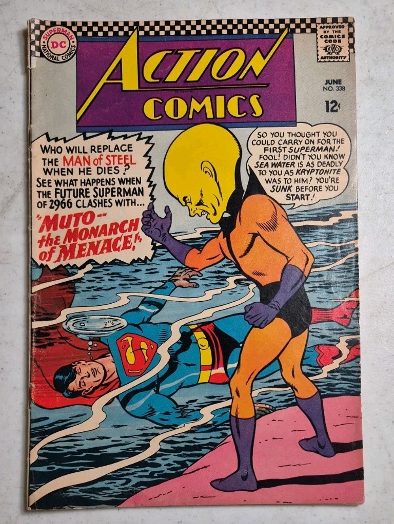 Action Comics #338 (DC Comics June 1966) Superman Supergirl 