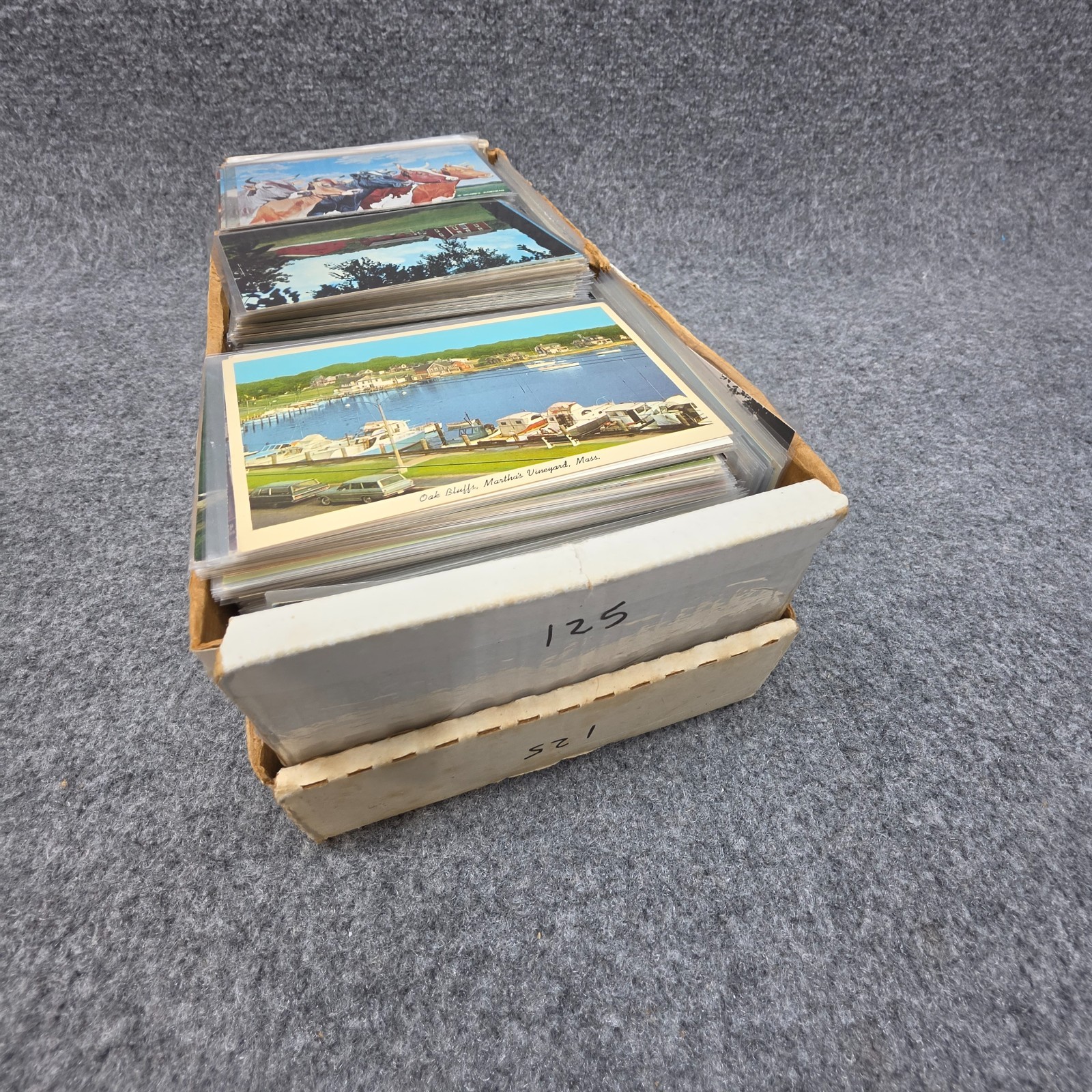Lot of 10 + LBS Pounds Random Mix Postcards BX 125
