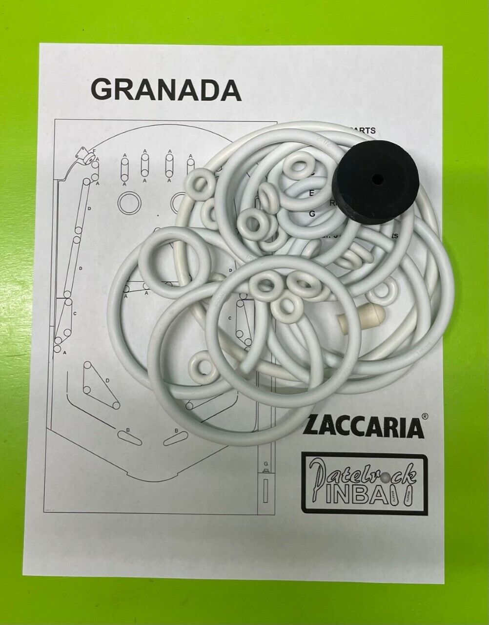 Zaccaria  / Williams**  Granada Pinball Rubber Ring Kit ***Customize Your Kit***