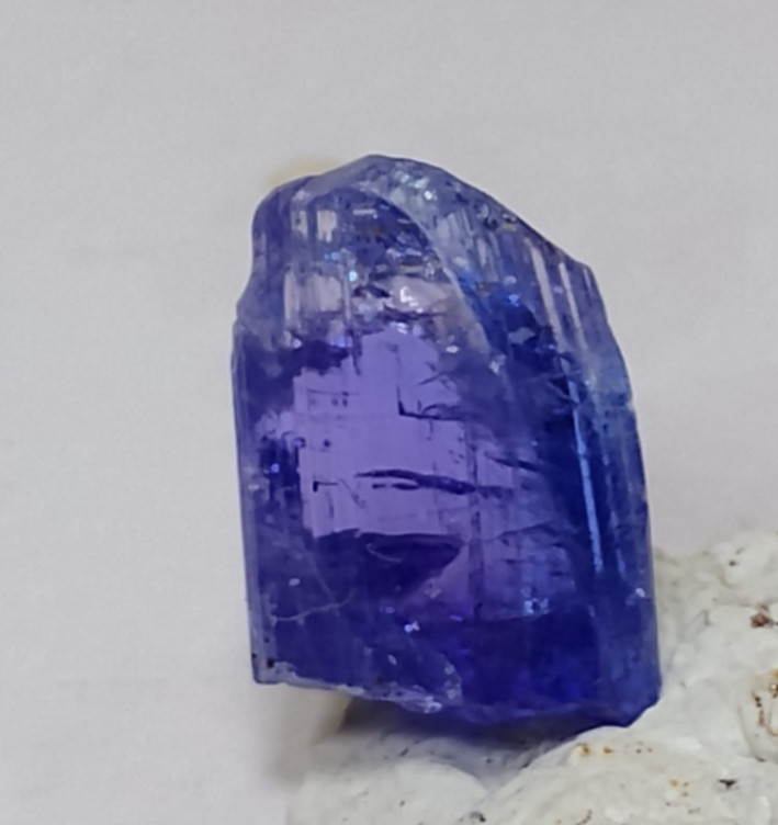 Tanzanite unheated Purple blue 5ct facet grade RARE ROUND TERMINATION