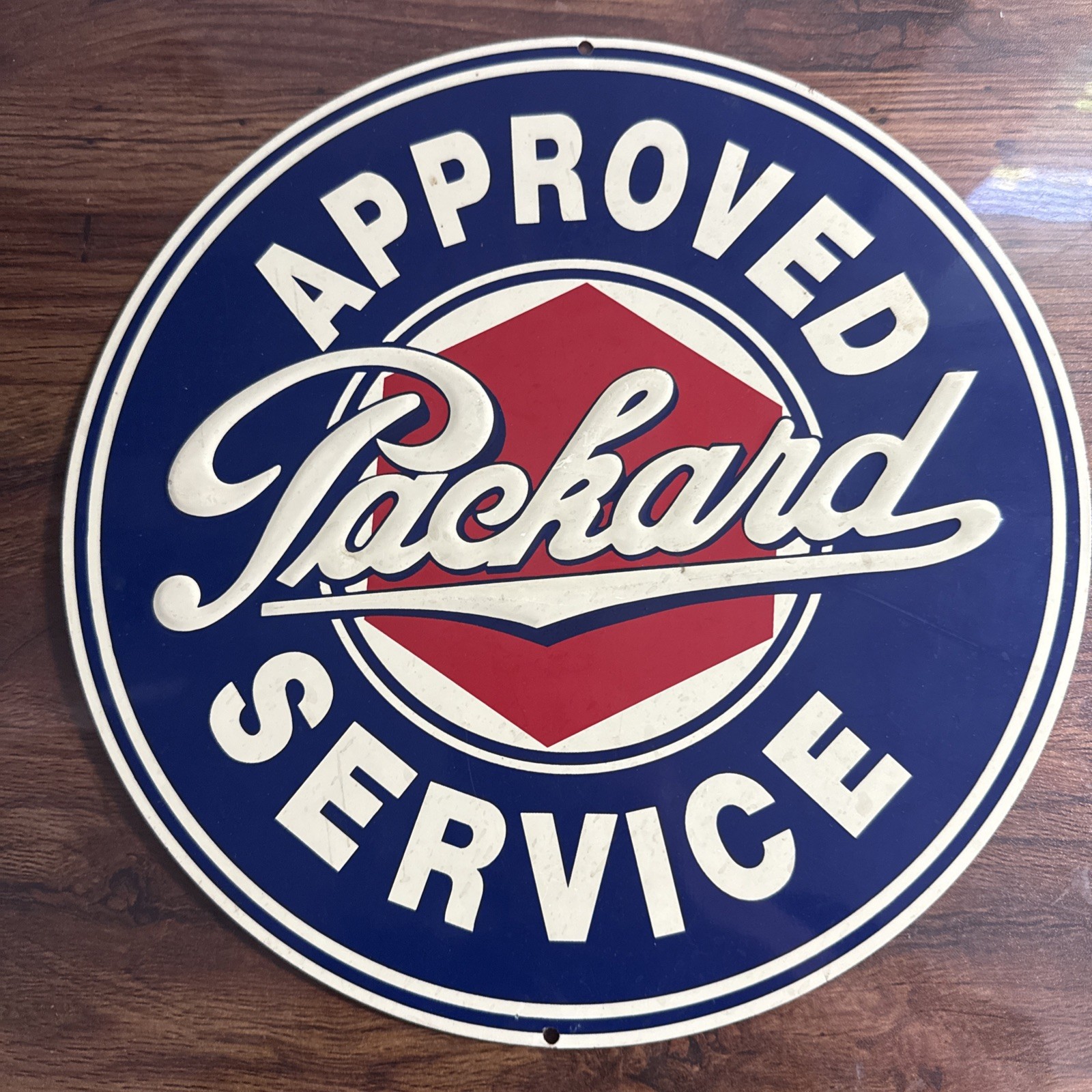 Packard Approved Service Aluminum Metal Sign / Remake and in Good condition