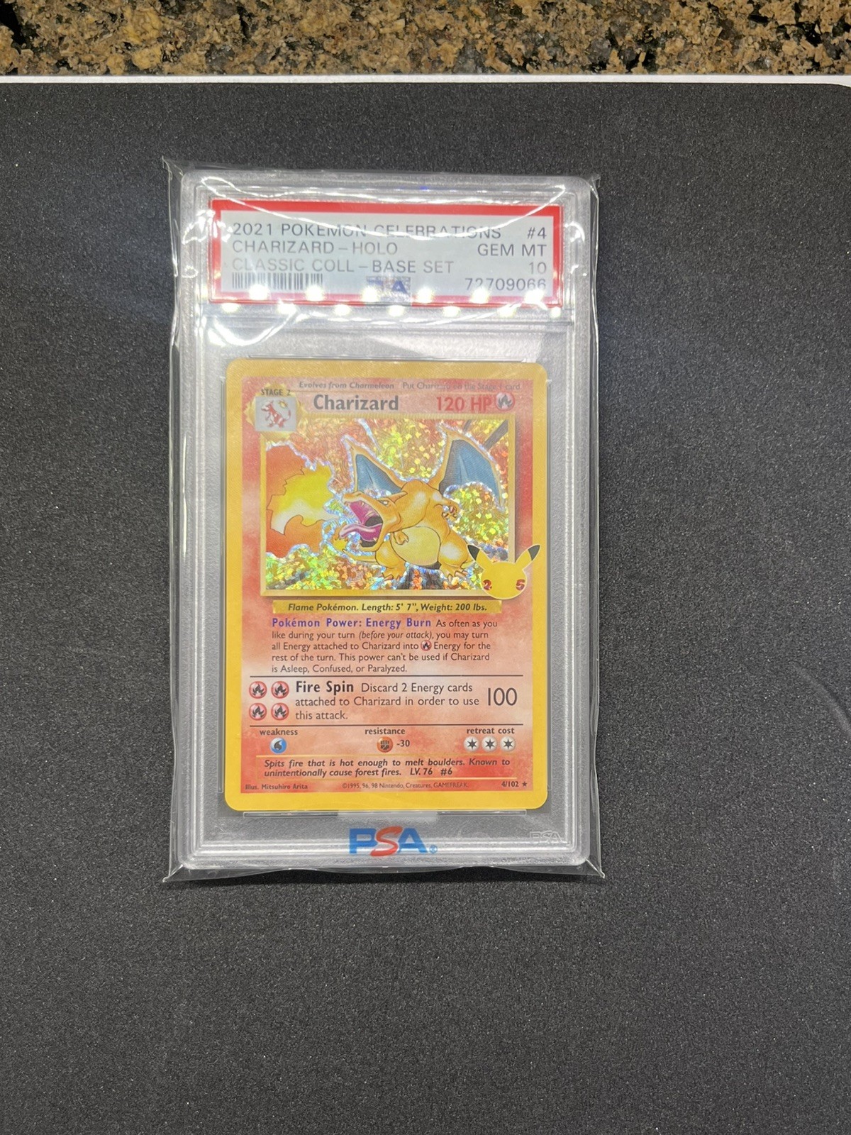 2021 Pokémon Celebrations 25th Anniversary Charizard Holo #4 PSA 10