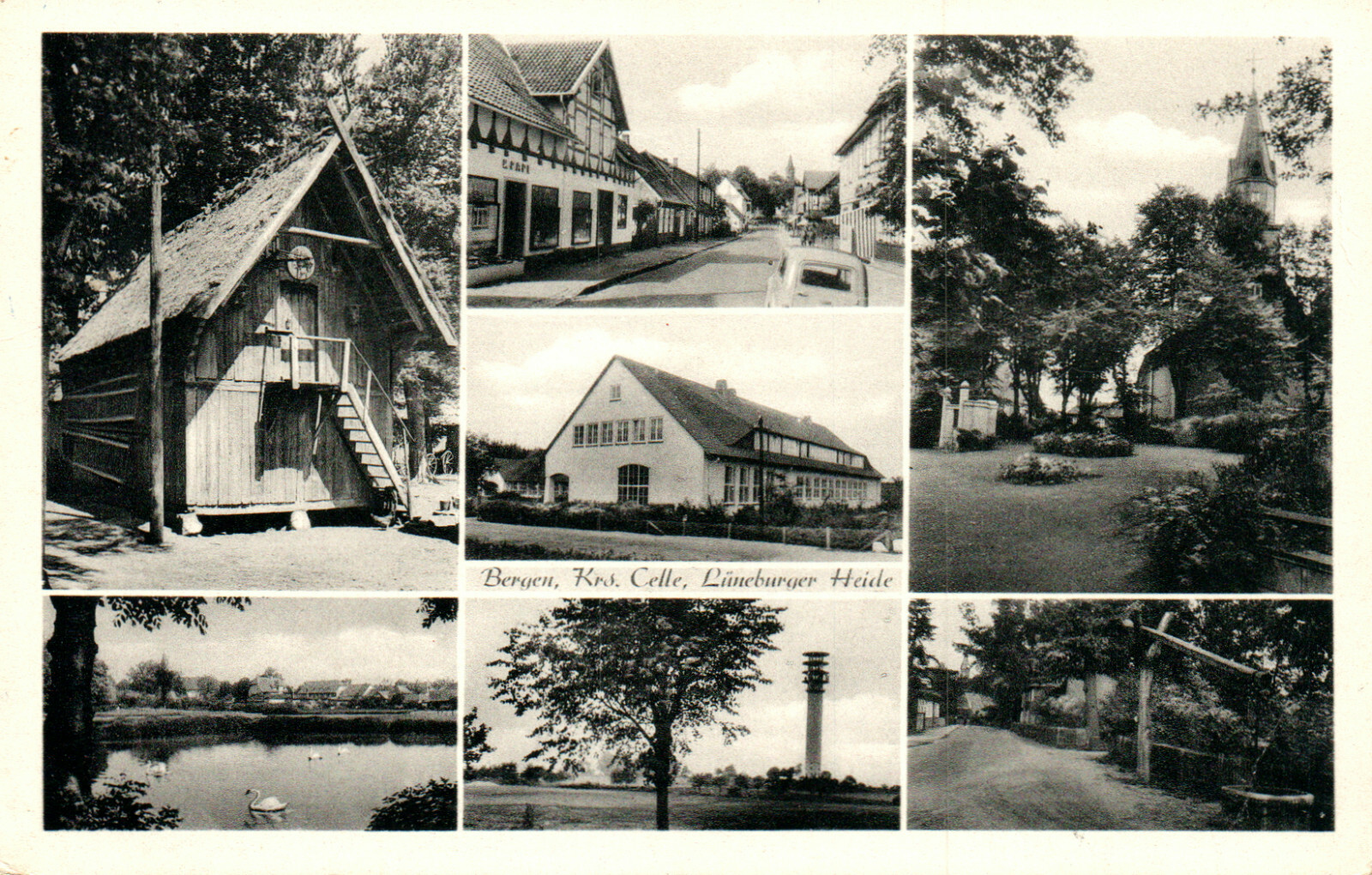 Ak* Bergen, Krs. Celle, Lüneburg Heath – multi-image card (AB)20597