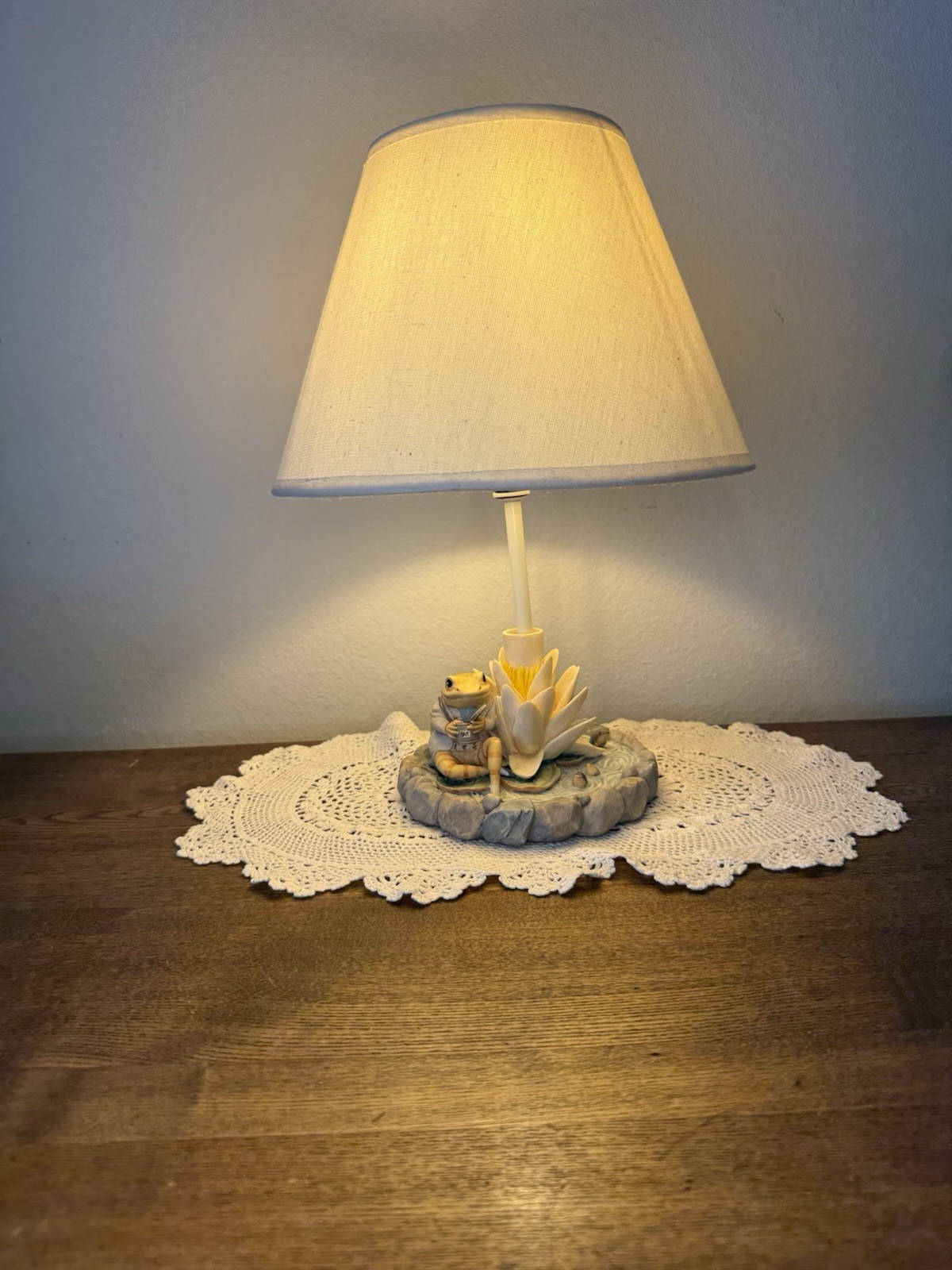 Rare 1995 Beatrice Potter Jeremy Fisher Lamp From Peter Rabbit Mint Condition