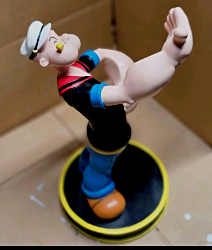 2010 Westland Popeye the Sailor Man Bottle Holder Figurine Statue on Base