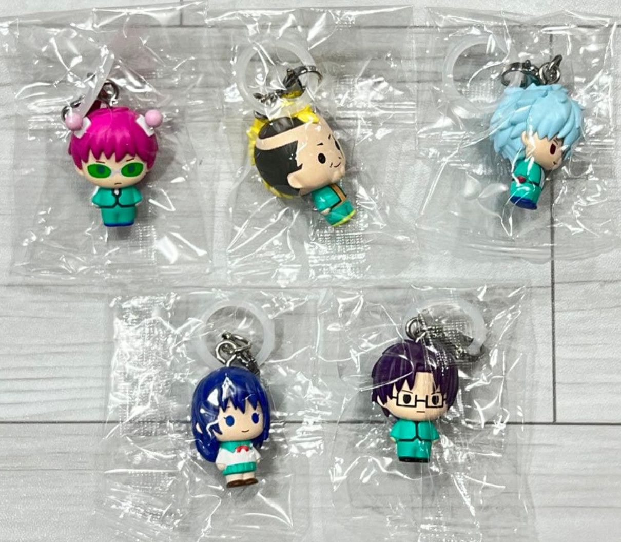 The Disastrous Life of Saiki K. Mejirushi Accessory Key Chain Mascot Complete