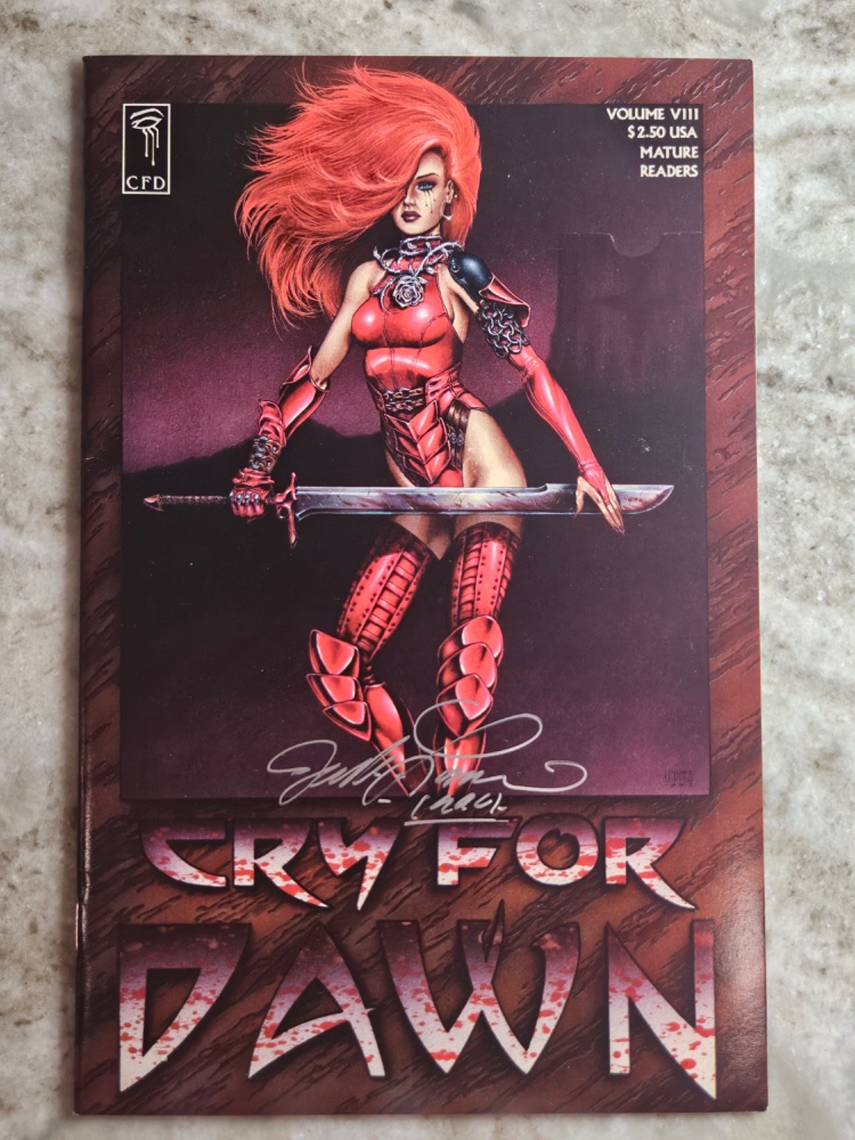 Cry for Dawn #8 1992 Sirius Cry for Dawn Productions SIGNED by: Joseph M Linsner