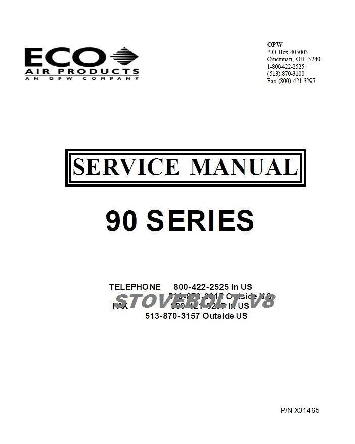 ECO Tireflator Air Meter Repair & Service Manual for Models 93, 94, 95, 97 & 98