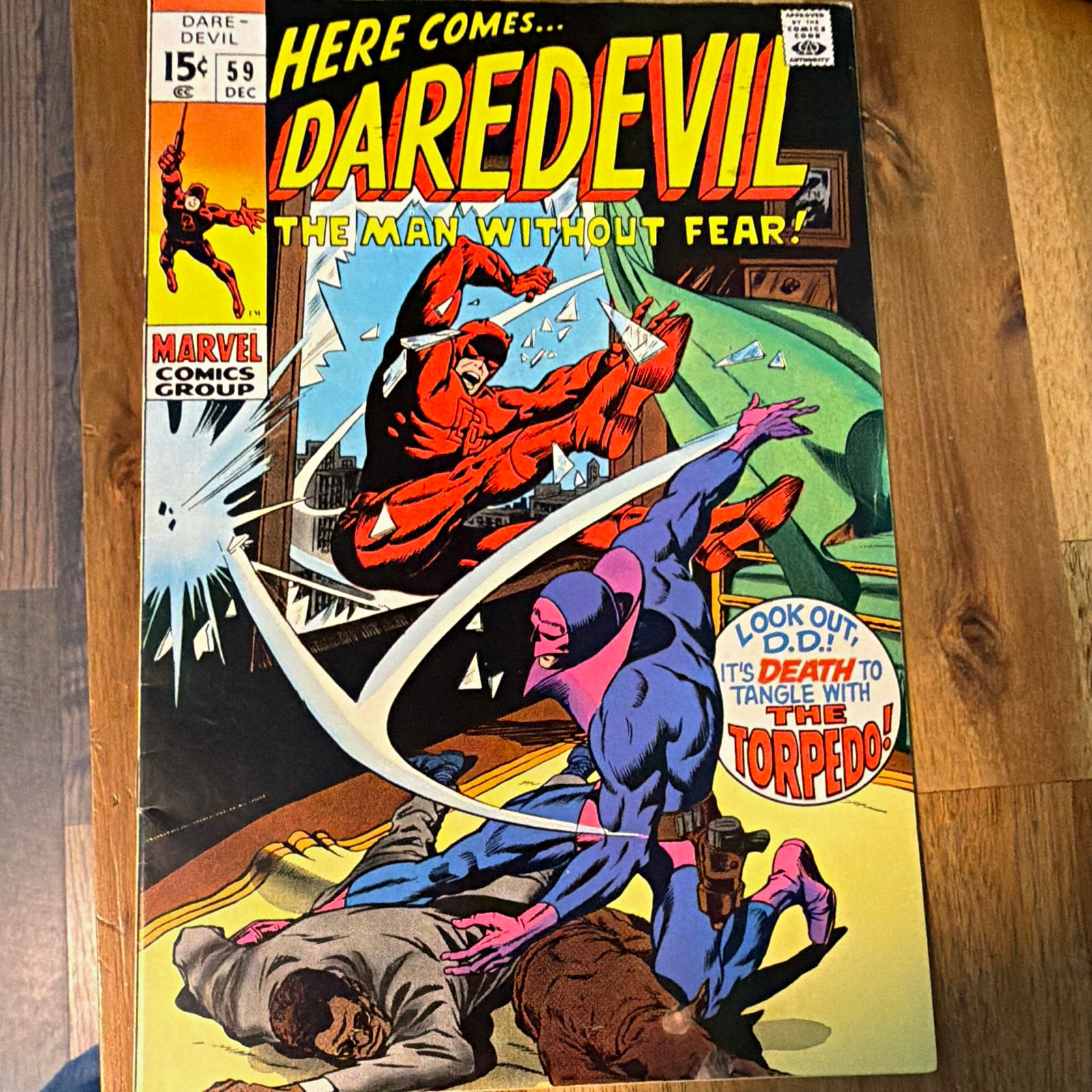 Marvel Daredevil #59 (7.5) 1st App of Torpedo and Crimewave