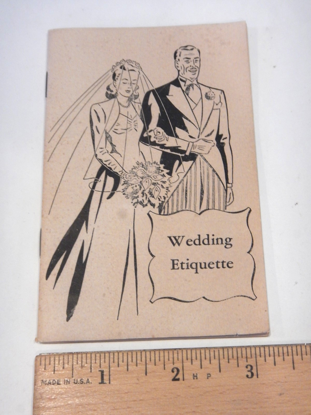 VTG 1948 Wedding Ettiquette Booklet Pocket Purse Size Seymour WI Advertising